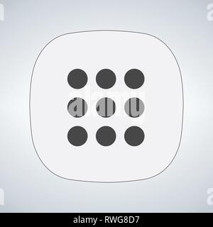 Navigation button for apps. vector illustration isolated on modern background Stock Vector