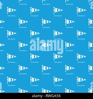 Wind direction pattern vector seamless blue Stock Vector