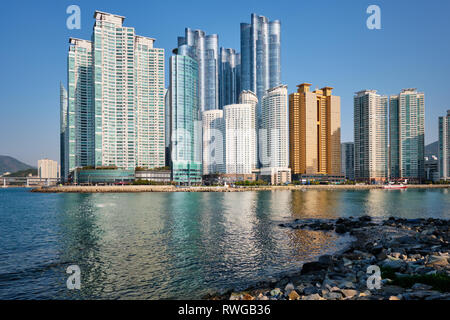 Marine city skyscrapers in Busan, South Korea Stock Photo