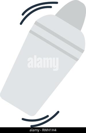 Bar shaker icon. Flat color design. Vector illustration. Stock Vector