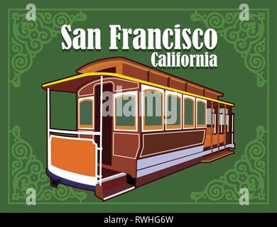 Trolley San Francisco Stock Vector