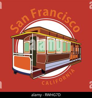 Trolley San Francisco Stock Vector