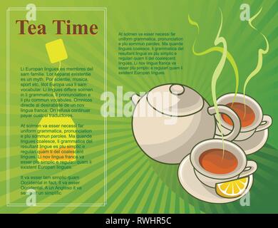 Tea Background Stock Vector