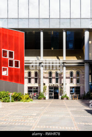 Old and new buildings in the newly renovated development of Hibernian Place, Perth, Western Australia Stock Photo