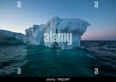 Iceberg run aground just outside St. John's, Newfoundland and Labrador Stock Photo