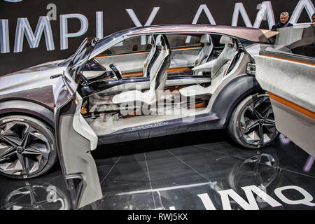 Nissan IMq Concept was presented during the 2019 Geneva International Motor Show on Wednesday, March 6th, 2019. (CTK Photo/Josef Horazny) Stock Photo