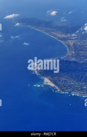 Aerial view of Boso Peninsula, Japan Stock Photo