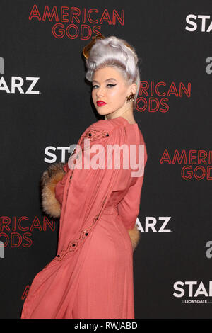 Los Angeles, CA, USA. 5th Mar, 2019. LOS ANGELES - MAR 5: Mosh at the ''American Gods'' Season 2 Premiere at the Theatre at Ace Hotel on March 5, 2019 in Los Angeles, CA Credit: Kay Blake/ZUMA Wire/Alamy Live News Stock Photo