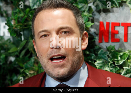 Madrid, Spain. 06th Mar, 2019. Ben Affleck at the 'Triple Frontier' Premiere at at Callao Cinema on March 6, 2019 in Madrid, Spain. Credit: Jimmy Olsen/Media Punch ***No Spain***/Alamy Live News Stock Photo