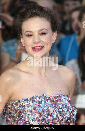 Apr 15, 2015 - London, England, UK - Far From the Madding Crowd World Premiere, BFI Southbank - Red Carpet Arrivals Photo Shows: Carey Mulligan Stock Photo