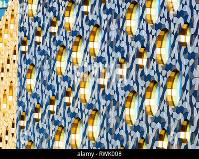 Close up of the Ravensbourne University London building in the Greenwich Peninsula - South East London, England Stock Photo