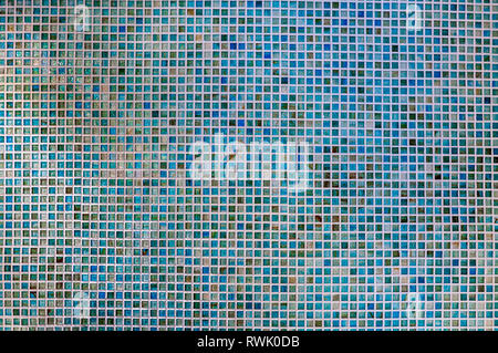 Glass mosaic tile, interior wall Stock Photo