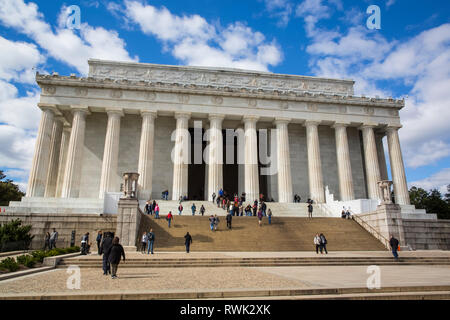 Lincoln Memorial; Washington D.C., United States of America Stock Photo