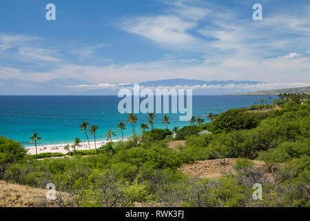 Hapuna Beach State Park, South Kohala Coast; Island of Hawaii, Hawaii, United States of America Stock Photo