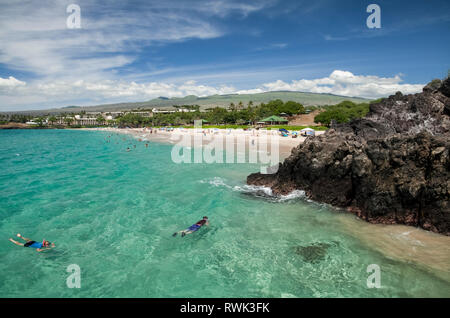 Hapuna Beach State Park, South Kohala Coast; Island of Hawaii, Hawaii, United States of America Stock Photo