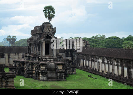 Angkor Wat. popular tourist attraction ancient buddhist khmer temple in Siem Reap, Cambodia Stock Photo