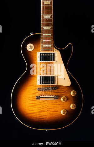 Close-up of an electric guitar Stock Photo