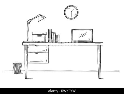 Design sketch of desk in The Study Room | Download Scientific Diagram