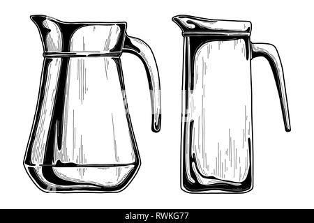 Water jug icon. Outline water jug vector icon for web design isolated