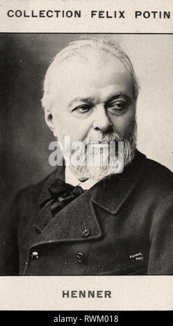 Photographic portrait of Henner - From First COLLECTION FÉLIX POTIN, 19th century Stock Photo
