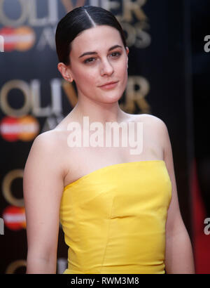 Phoebe Fox attending the Olivier Awards 2017, held at the Royal Albert