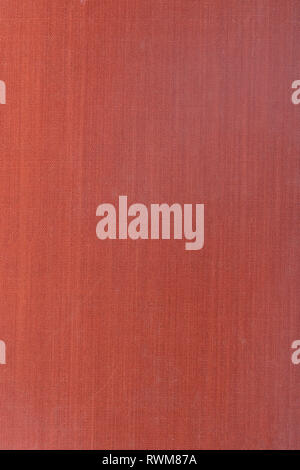 Vintage canvas book cover with a grid pattern, red Stock Photo