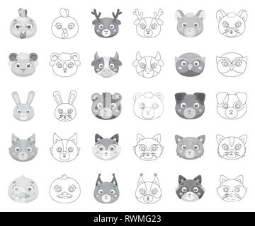 animal,art,bear,beast,bird,breed,cat,collection,cow,deer,design,dog,duck,fauna,fox,funny,hen,herbivore,icon,illustration,isolated,logo,mammal,monochrome,outline,mouse,muzzle,nature,owl,pet,pig,predator,rabbit,raccoon,ram,set,sign,squirrel,symbol,toy,unrealistic,vector,web,wild,wolf, Vector Vectors , Stock Vector