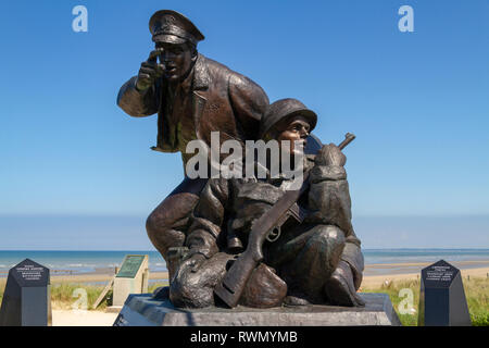 The US Navy Memorial, Utah Beach, Normandy, France. Stock Photo