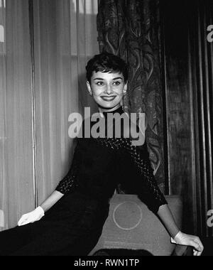 Audrey Hepburn, in London, circa (1953)  File Reference # 33751 387THA Stock Photo