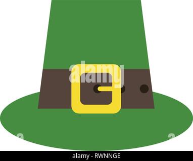 Irish elf hat symbol Stock Vector