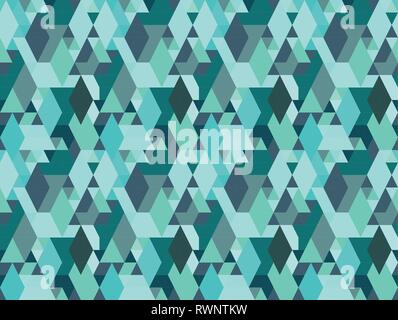 Vector colorful geometric shapes seamless pattern background. Stock Vector