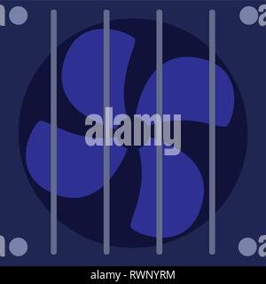 industrial fan isolated icon vector illustration design Stock Vector