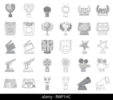 oscar award clipart black and white heart