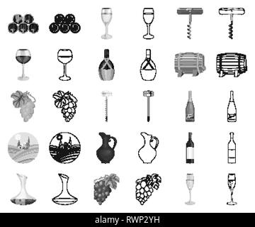 aging,alcohol,alcoholmeter,art,barrel,barrels,bottle,bunch,champagne,clay,collection,cork,corkscrew,decanter,design,drink,equipment,fermentation,glass,grape,grapes,harvest,icon,illustration,isolated,jug,lodge,logo,manufacturing,materials,monochrome,outline,product,production,raw,red,set,sign,storage,symbol,variety,vector,vineyard,vineyards,web,white,wine,yellow Vector Vectors , Stock Vector