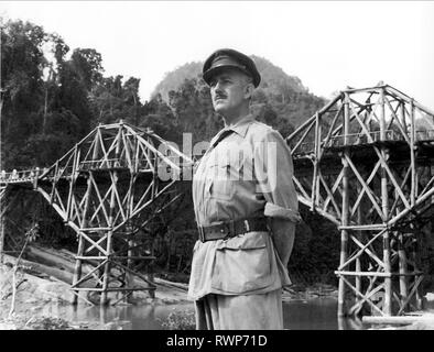 ALEC GUINNESS, THE BRIDGE ON THE RIVER KWAI, 1957 Stock Photo