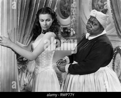 LEIGH,MCDANIEL, GONE WITH THE WIND, 1939 Stock Photo