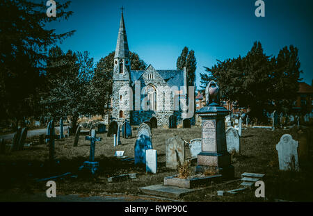 Wimbledon cemetery in London Stock Photo