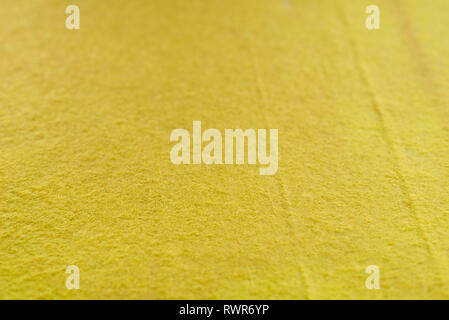 yellow color  felt backgroun texture  selective focus Stock Photo