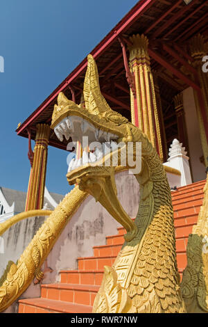 Phaya naga dragon Wat Haw Pha Kaeo Vientiane Laos Stock Photo