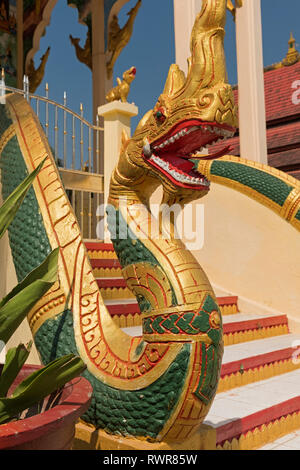 Phaya naga dragon Sithan Neua Temple Vientiane Laos Stock Photo