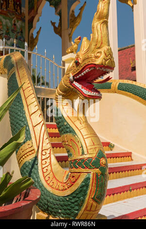 Phaya naga dragon Sithan Neua Temple Vientiane Laos Stock Photo