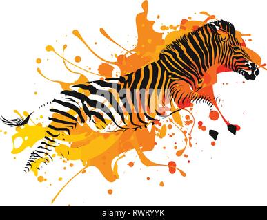 Paint Horse. Ink spots in the coat of a tobino. Austria Stock Photo