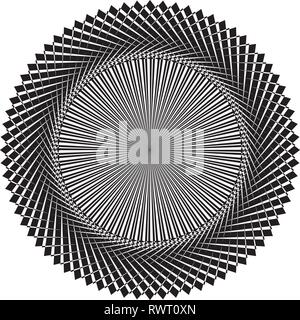 plate like black diamond on transparent background arabesque design Stock Vector