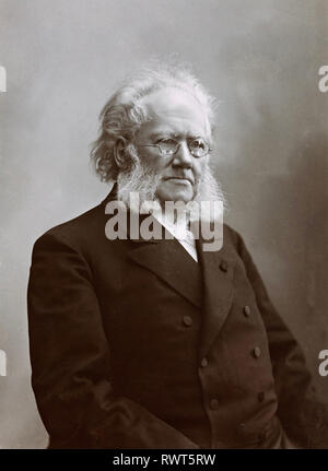 HENRIK IBSEN (1828-1906) Norwegian playwright about 1898 Stock Photo