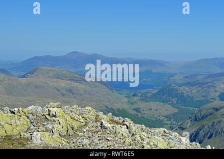 Skiddaw as viewed from Great End on Scafell Pike Stock Photo