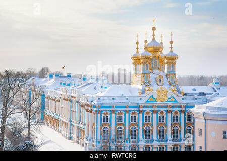 SAINT-PETERSBURG, RUSSIA - JANUARY 22, 2019:Saint Petersburg famous rich royal historical building Stock Photo