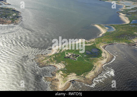 aerial, Fort Prince of Wales, Churchill, Manitoba Stock Photo