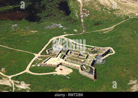 aerial, Fort Prince of Wales, Churchill, Manitoba Stock Photo