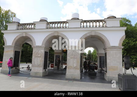 Warsaw Poland Warszawa Tomb of the Unknown Soldier Stock Photo