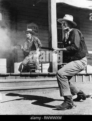 John Wayne Ricky Nelson RIO BRAVO 1959 director Howard Hawks Warner Bros. / Armada Productions Stock Photo